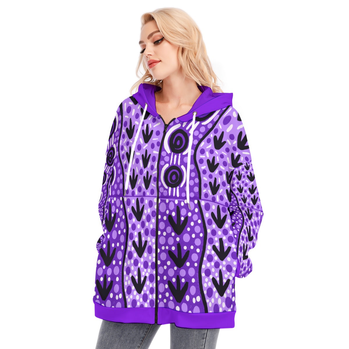 Emu Plum Bulaar Whereabouts - F LongHoodie - AuntBron