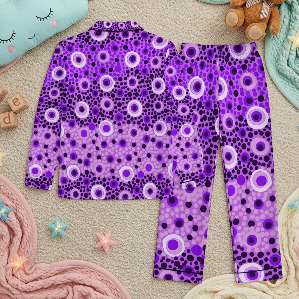 PlumLand Whereabouts - K SatinPajamaSet - AuntBron