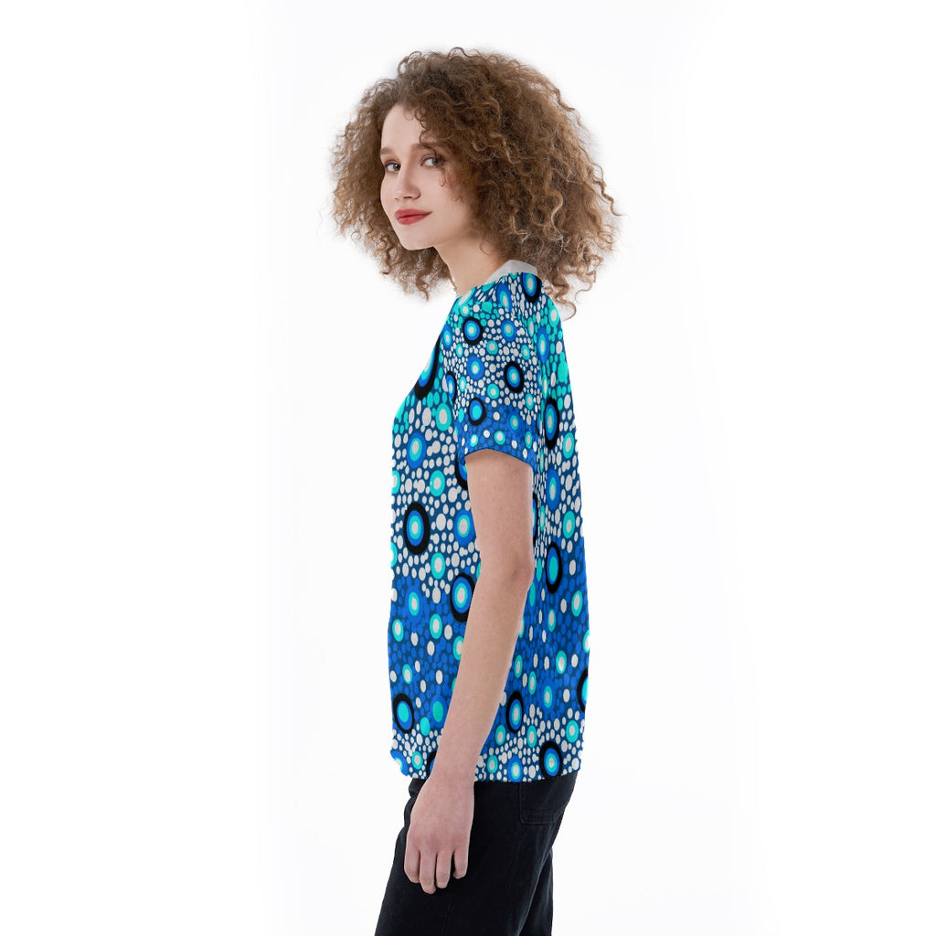 SurfyLand Whereabouts - F VeeShirt - AuntBron