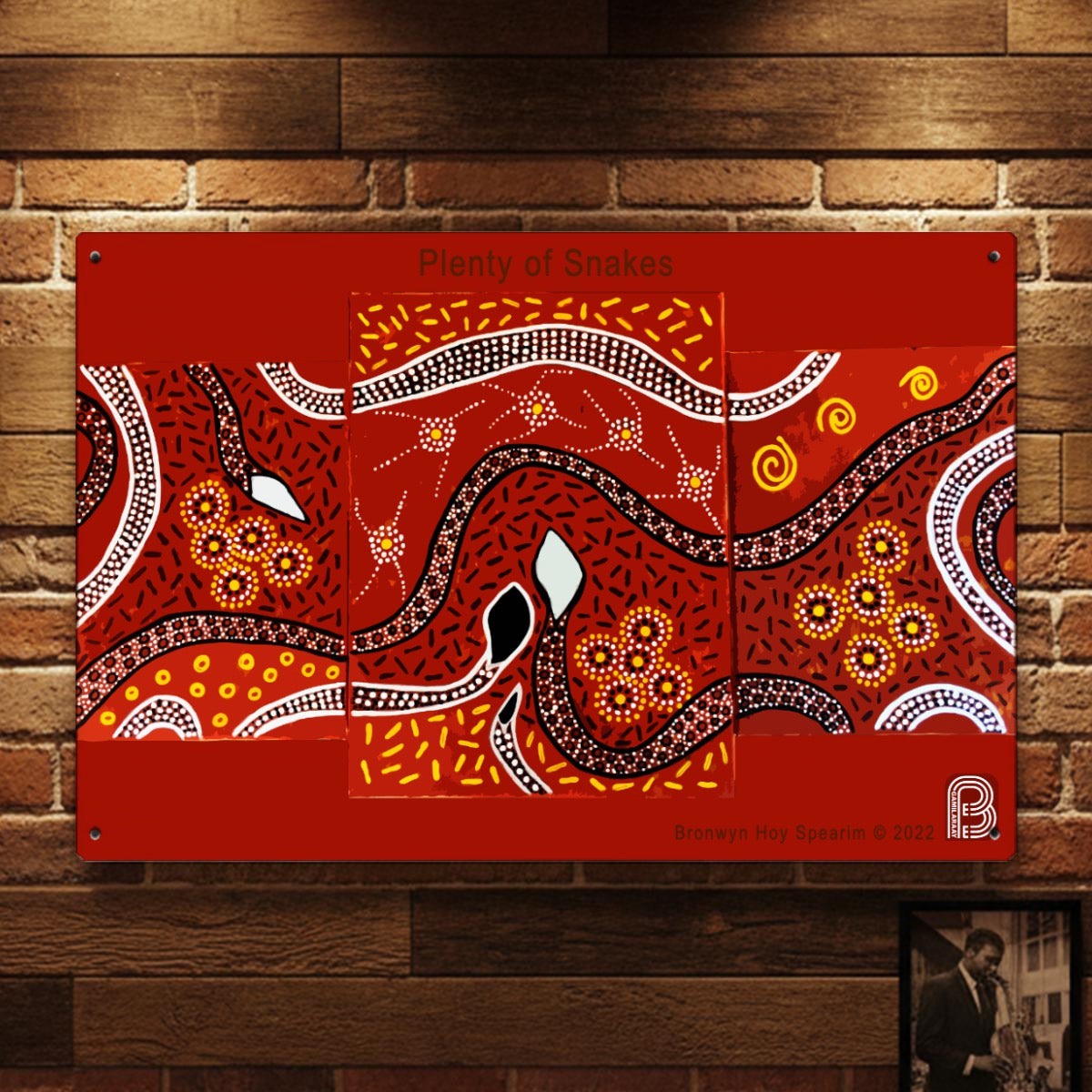 Nullamanaa Lookabouts - Plenty of Snakes by AuntBron - triptych 2022