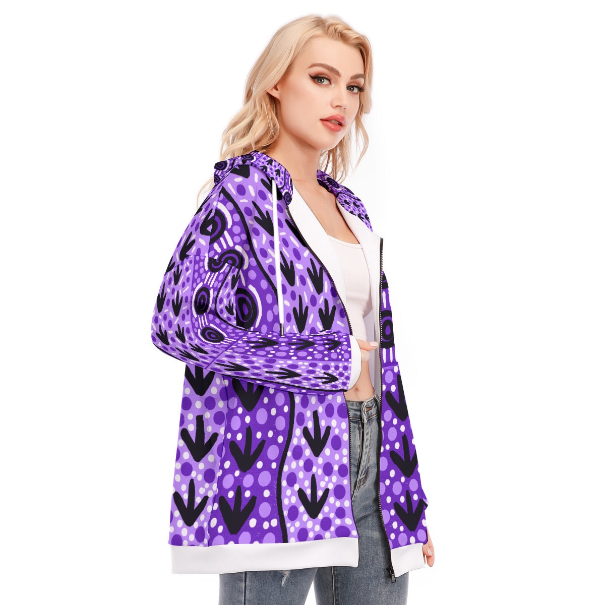 Emu Plum Whereabouts - F LongHoodie - AuntBron